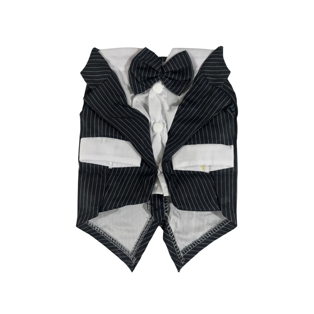 Gentleman & Lady Pinstripe Pet Tuxedo Set