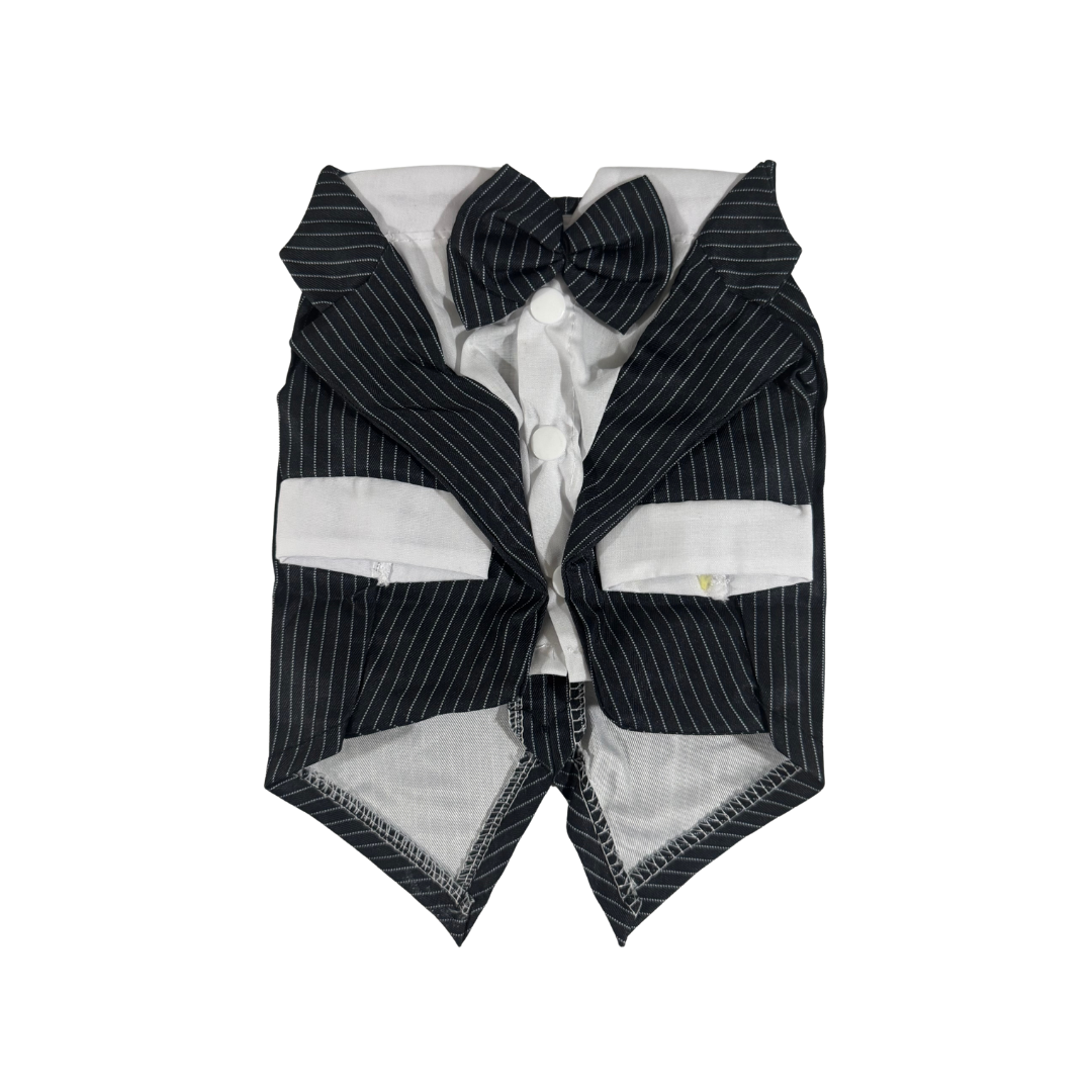 Gentleman & Lady Pinstripe Pet Tuxedo Set