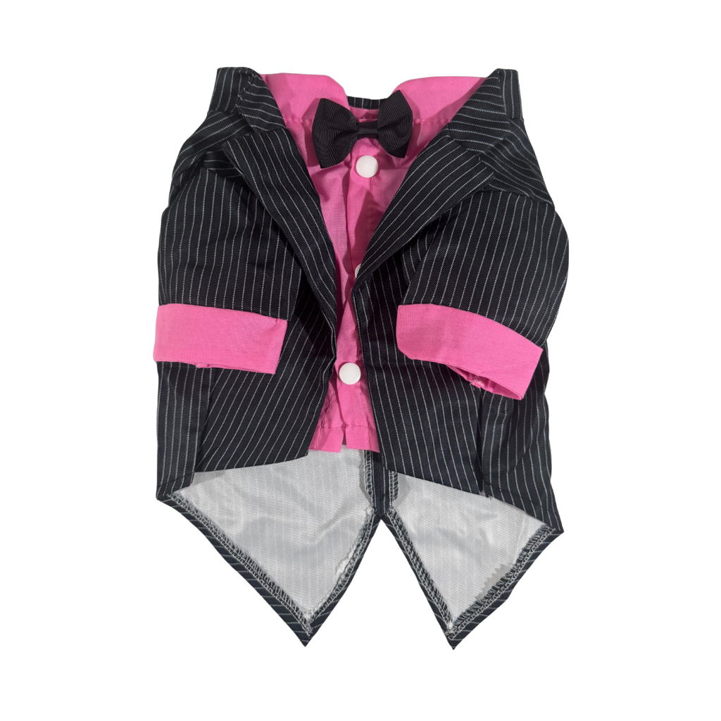Gentleman & Lady Pinstripe Pet Tuxedo Set