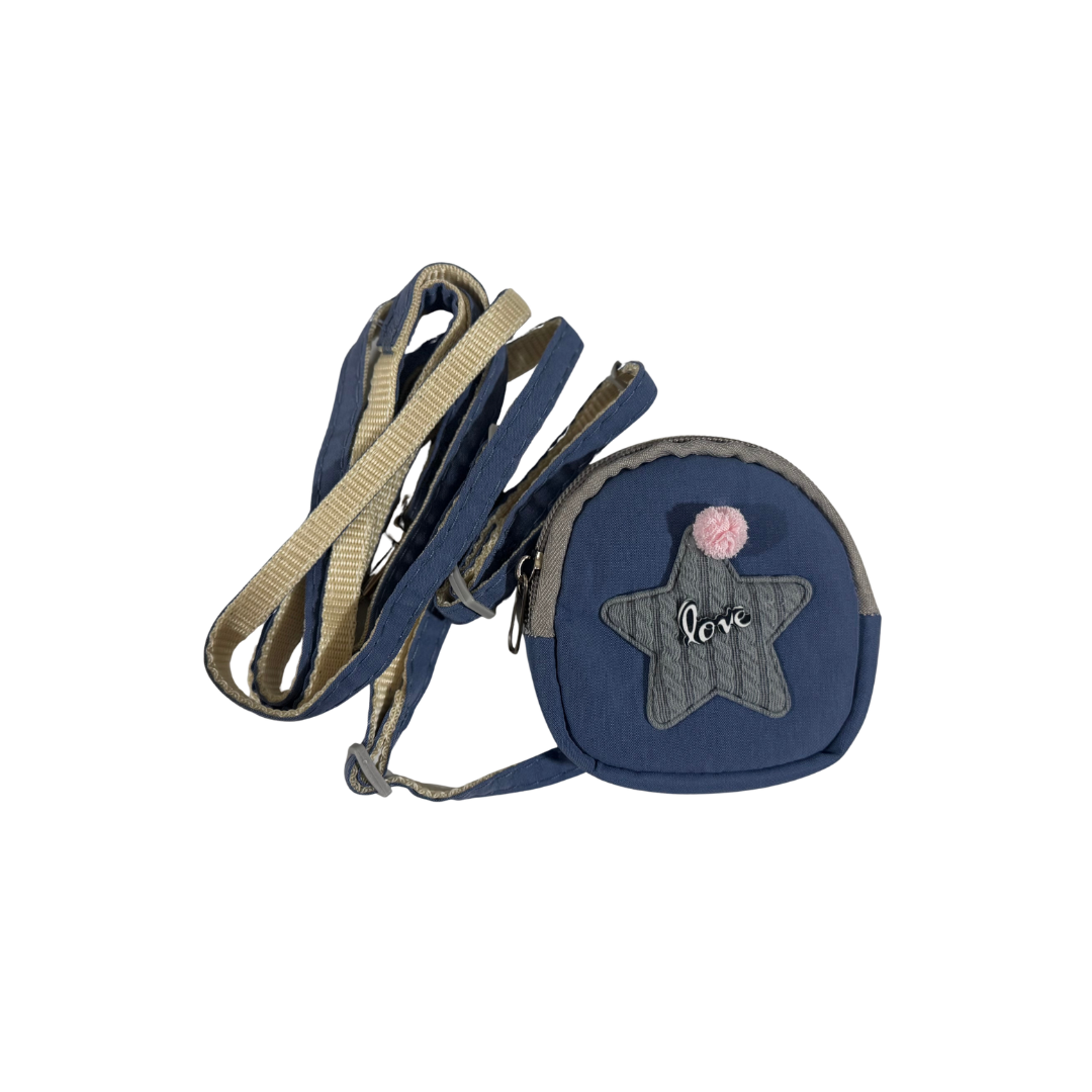 Mini "Love" Star Zippered Dog Backpack