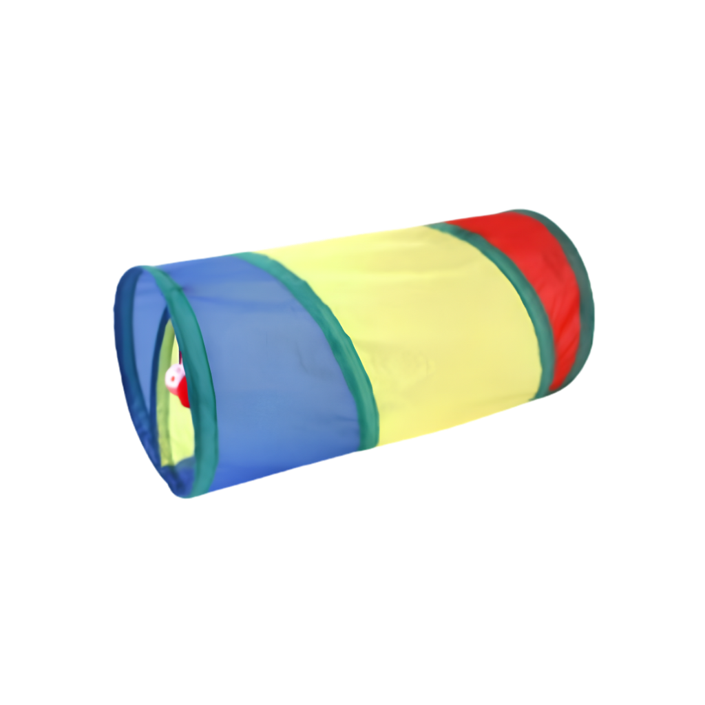 Rainbow Straight Cat Play Tunnel