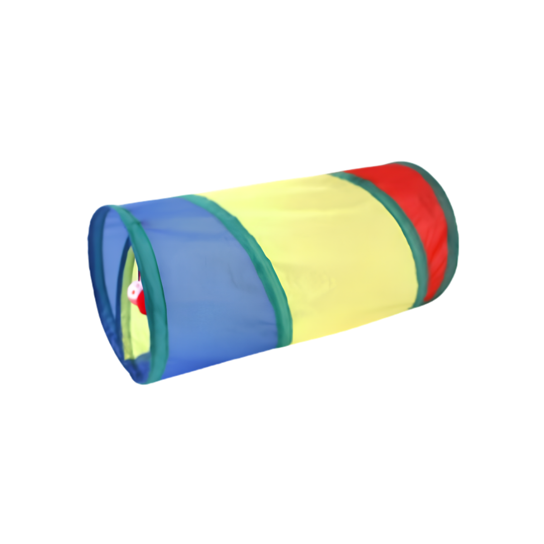 Rainbow Straight Cat Play Tunnel
