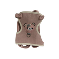 Cute Teddy Bear Linen Pet Harness and Leash