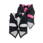 Gentleman & Lady Pinstripe Pet Tuxedo Set