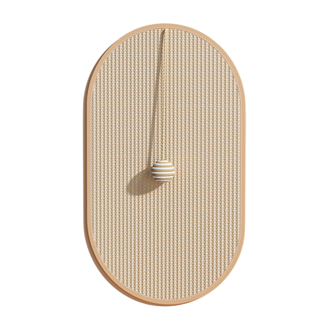 Oval Wall-Mounted Cat Scratcher